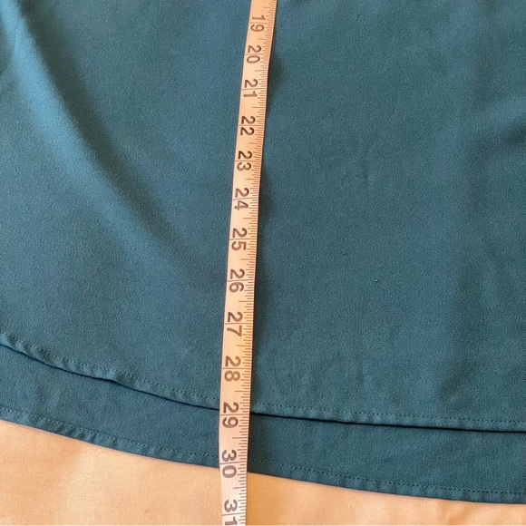 HILARY RADLEY Teal Turquoise Blue Long Sleeve Blouse Size XL - Picture 12 of 14